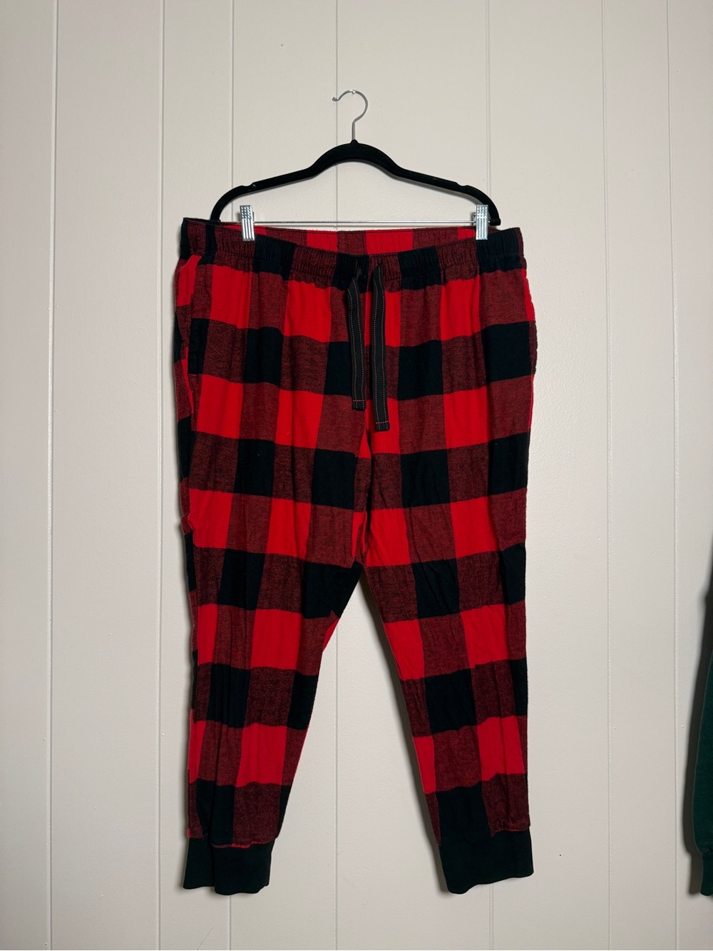 Red and Black Buffalo Plaid Jogger Pants